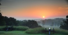 Gettysburg at sunrise.